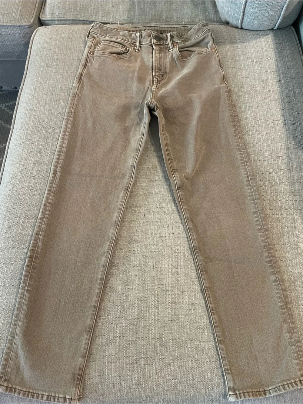 American Eagle Outfitters Straight Leg Jeans in Taupe Brown